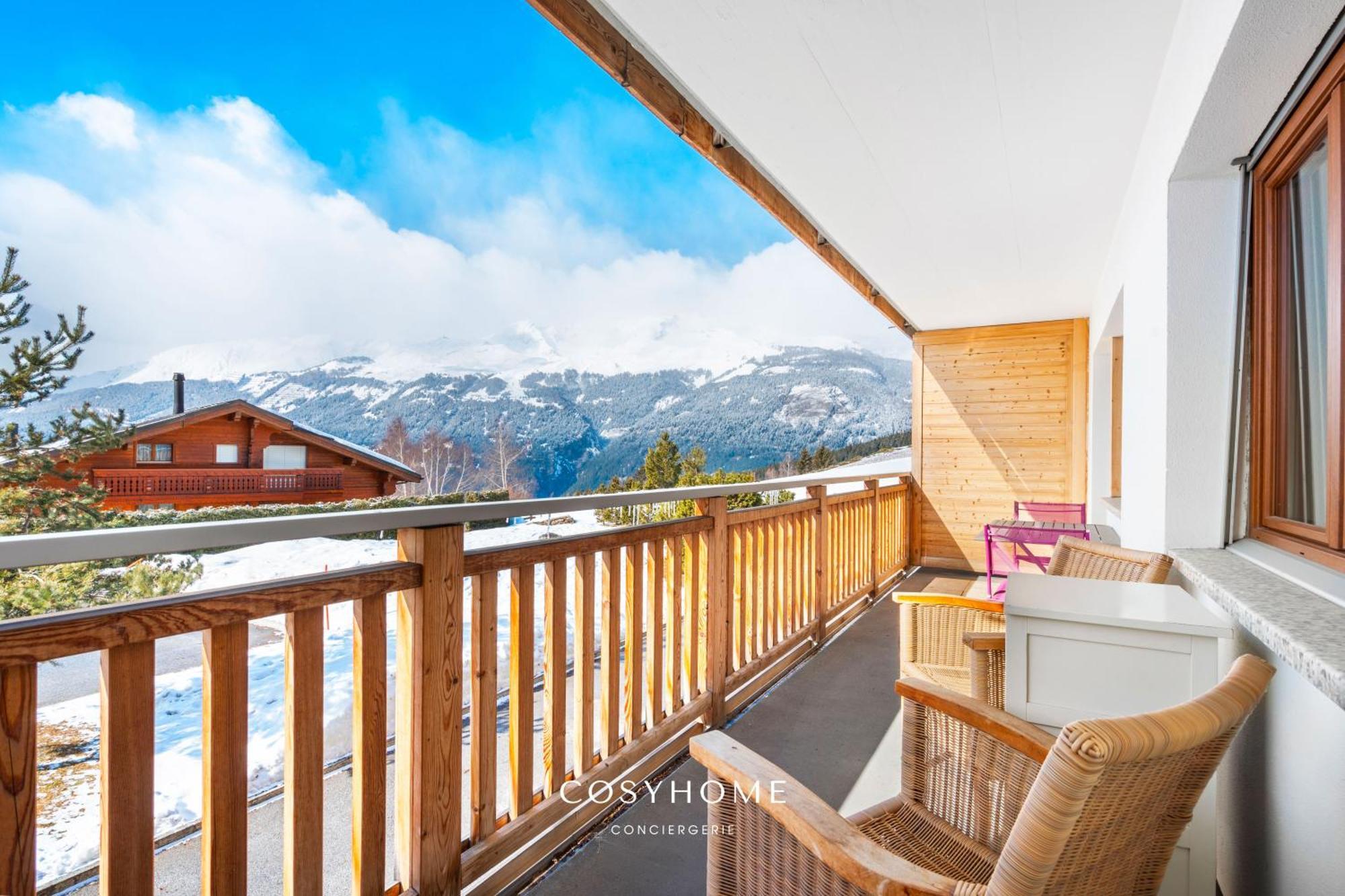 Au Bon Coeur L Golf 5Min L Vue L 4 Pers Appartement Crans-Montana Buitenkant foto